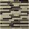 Ackland Tesora Mocha Interlocking 12 in. x 12 in. Mixed Glass Porcelain Blend Mosaic Wall Tile, 15PK AKM-SP-TEMO12X12ILX-CA - alternate 4